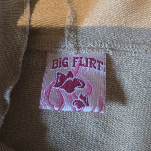 Big Flirt Floral Women's Hoodie - Cream - Picture 6 of 6